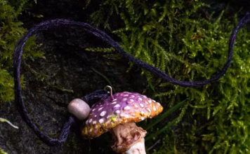 Crafting a Mushroom Amulet Necklace See more of Alexandria Corne’s work on Instagram @alexandriacornephotography.