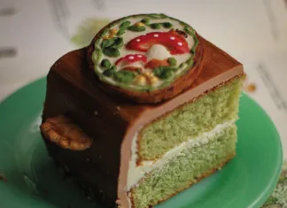 Nettle Tea Cake with Vanilla Bean Buttercream